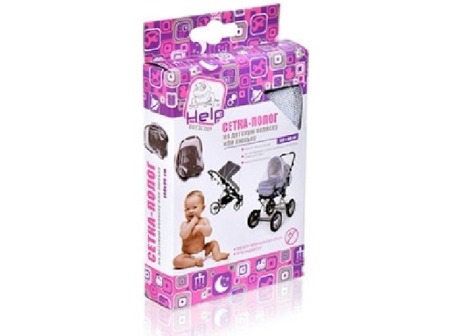 Сетка-полог 140х90 см на детскую коляску HELP 80007/48